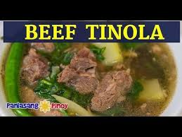 Beef Tinola Recipe Panlasang Pinoy In 2021 Beef Tinola Beef Soup