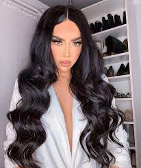 Jessie On Instagram Todays Hair Wearing My Foxylocks Extensions 280g In Black Brown Use Cod In 2021 Black Hair Extensions Black Wavy Hair Long Black Hair