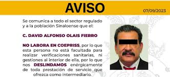 Coepriss detecta constancias sanitarias falsificadas