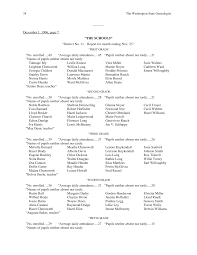 24 The Washington State Genealogist ---------- December 1, 1906, page 7:  “THE SCHOOLS” “District No. 11. Report for