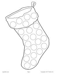 10 Christmas Do A Dot Printables Do A Dot Preschool Christmas Christmas Kindergarten
