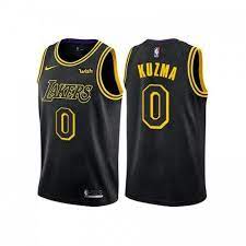 This instant classic features a snakeskin print on the exterior contrasted by its black interior, 16 stars on the side panels, iconic. Kyle Kuzma Los Angeles Lakers 2017 18 City Jersey