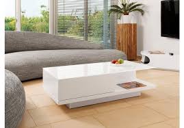 Synoun Couchtisch Mit Schublade In Hochglanz Weiss Clara Interior Furniture Furniture Coffee Table