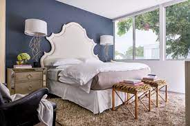 We also love how the blue colors mix with the brick feature and white walls. 60 Stylish Blue Walls Ideas For Blue Painted Accent Walls