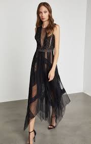 Andi Lace Dress Black Bcbg Com Embroidered Lace Dress Lace Dress