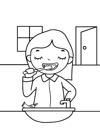 You can find so many unique, cute and complicated pictures for children of all ages as well as many g. Printable Brushing Teeth Coloring Page