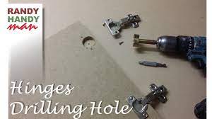 A plug cutter is a circular drill bit that cuts clean holes into any wooden object. Drilling Holes For Concealed Door Hinges Making Holes For Cupboard Hinges Youtube