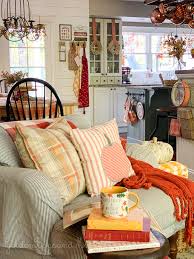 Just a few touches of fall color are all you need to greet the season. Fall Living Room Decor Golden Boys Me