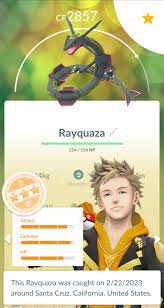 My second ever rayquaza was shiny and 3 star : r/pokemongo