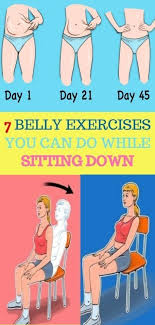 7 Belly Exercises You Can Do While Sitting Down Belly Workout Exercise While Sitting Exercise