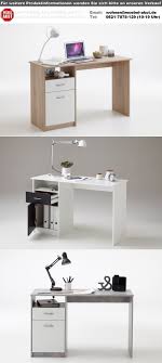 Gibt es schreibtisch bei poco einrichtungsmärkte im angebot? Schreibtisch Jackson Computertisch Burotisch In Weiss Schwarz 123x50 Cm