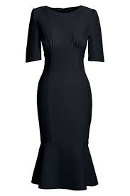 Women S Elbow Sleeve Dress From Lands End Elbow Length Sleeve Dress Half Sleeve Dresses Elegant Dresses