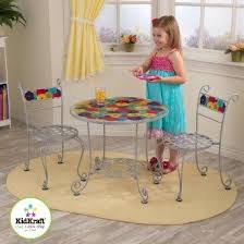 Bistro Table And Chair Set Amazon Com Kidkraft Bistro Table And 2 Chair Set Toys Games With Images Kids Table Chair Set Bistro Table Set Kids Table And Chairs