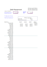 Gratis Debt Snowball Spreadsheet Excel Worksheet