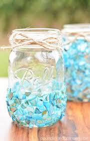 Beach Mason Jar Kerze Selber Gestalten Einmachglaser Basteleien Und Weckglas Diy