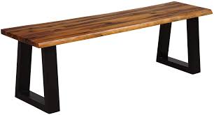Rustic dining table with bench seats. Amazon Com Giantex Wooden Dining Bench Seating Chair Rustic Indoor Outdoor Furniture Rustic Brown Black Kitchen Dining