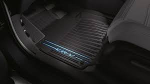 2017 Honda Cr V Blue Logo High Wall All Season Floor Mats Blue Floor Mat High Walls Blue Logo