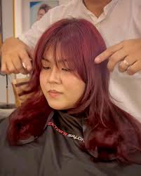 EXPLORING THE ELEGANCE OF CHERRY BROWN HAIR COLOR. Wanna try this trending  hair color? #cherryhair #butterflyhaircut #curtainbangs #hairstyle  #hecktorsalon #haircut #layered #trendyhair For Consultation, Inquiries, &  Appointments ⬇️ 📍Ground Floor ...