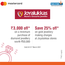 A card specially designed for high net worth individuals (hni customers), the platinum debit card provides unmatched advantages like high withdrawal and transaction limit. Bank Of India On Twitter Offers On Your Bank Of India Mastercard Offer Details Joyalukkas Rs 3000 Off On A Minimum Purchase Of Diamond Jewellery Worth Rs 50 000 Https T Co Ptialwdnga