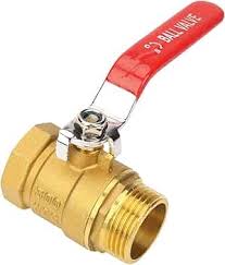 Male and Female Thread 1 Inch DN25 Brass Pipe Ball Valve ...