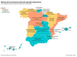 Resuelve este mapa sobre las comunidades autónomas de españa. La Reconquista Y Otros Hitos Historicos Que Conmemoran Las Comunidades Autonomas