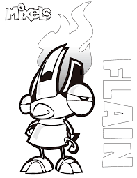 Mixels Coloring Page Flain Coloring Pages Cool Coloring Pages Lego Movie Party