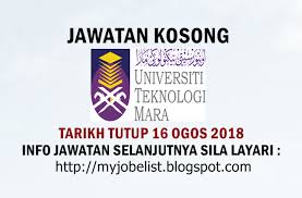 Cara permohonan jawatan pensyarah online. Jawatan Kosong Di Universiti Teknologi Mara Uitm 16 Ogos 2018 Jawatan Kosong Terkini Universiti Teknologi Mar Tech Company Logos Company Logo Gaming Logos