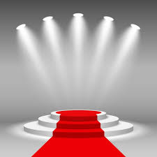 Transparent Png Clipart Transparent Black And White Rug Stage Podium Illuminated Scene Spotlight Party Award Ceremony With Red Carpet Vector Illustration 3d Abstract Png And Vector With Transparent Background For Awards Ceremony Vector Illustration Black Background Images
