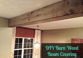 Diy Reclaimed Barn Wood Beam Covering Faux Wood Beams Wood Beams Barn Wood