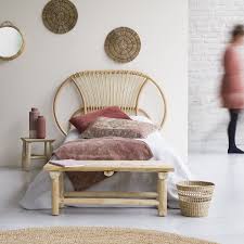 Testata matrimoniale rivesta in corda. Testata Letto In Rattan 120 Cm Arredo Per Camera Letto Tikamoon