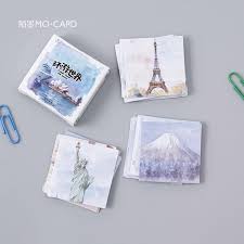 Calatorie in jurul lumii pe un tort de nunta? 45pcs Cutie CÄƒlÄƒtorie In Jurul Lumii Album Hartie Lable Autocolante Meserii È™i Scrapbooking Decorative Lifelog Autocolant DrÄƒguÈ› PapetÄƒrie Categorie Papetarie Autocolant
