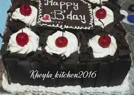 Resep Black Forest Lembut Nyoklat Kue Ulang Tahun Oleh Kheyla S Kitchen Resep Kue Ulang Tahun Ulang Tahun Kue