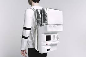 summer break of the future the space age picnic backpack solar powered backpack modern backpack designer backpacks