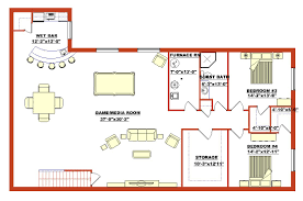 High Quality Finished Basement Plans 5 Finished Walk Out Basement Floor Plans Barndominium Floor Plans Basement Floor Plans Floor Plans