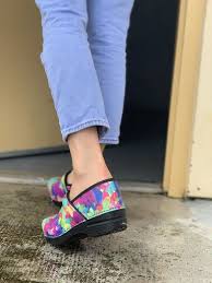 Dansko Pro Xp Pink Splash Women S Dansko Clogs Ladies Slips