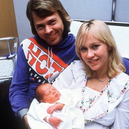 On this day in 1977, Agnetha and Björn bring into the world their second  child, Peter Christian 💛 Best wishes to Christian as he turns 46 today! 🌟  . . . #agnethafältskog #agnetha #björnulvaeus #abba #christianulvaeus