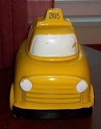 School Bus Cookie Jar By Mccoy Pottery Cookie Jars Vintage Antique Cookie Jars Mccoy Pottery