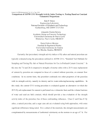 Substitute material un from astm : Pdf Comparison Of Astm C311 Strength Activity Index Testing Vs Testing Based On Constant Volumetric Proportions
