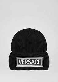Versace 90s Vintage Logo Hat Black Hats Gloves Vintage Logo Versace 90s Versace
