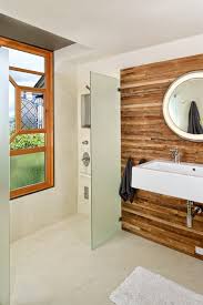 Mit planeo wandpaneelen verkleiden sie bad und dusche ganz einfach selbst. Badezimmer Ohne Fliesen Mal Anders Gestalten 21 Ideen Bathroom Accent Wall Guest Bathroom Design Bathroom Design