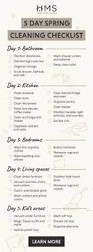 Spring Cleaning Checklist 5 Rooms In 5 Days In 2021 Spring Cleaning Spring Cleaning Checklist Cleaning Checklist