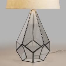 World Market Glass Terrarium Table Lamp Base Lampentisch Glaslampen Moderne Lampen