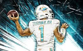 You can also upload and share your favorite tua tagovailoa wallpapers. Download Wallpapers 4k Tua Tagovailoa Grunge Art Miami Dolphins Back View Quarterback American Football Nfl Tuanigamanuolepola Tagovailoa Tua Tagovailoa Miami Dolphins Blue Abstract Rays Tua Tagovailoa 4k For Desktop Free Pictures For