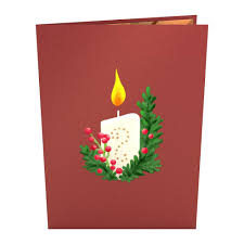 Christmas Candle Pop Up Card Lovepop