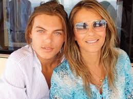 Damian hurley is rocking a dramatic new look that has his followers doing a double take. Liz Hurley S Son Damian Looks Like Her Twin As He Strips Topless On Mykonos Trip Daily Star