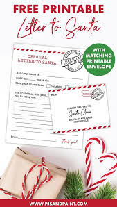 Free printable santa envelopes #26: Free Printable Letter To Santa With Matching Printable Envelope
