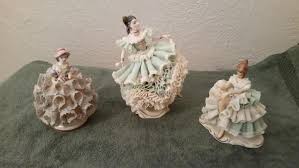 Rare antique dresden doll figurine in original box,miniature dresden porcelain figurine,porcelain lace dress,collectible figurines. Dresden Figurines Antique Price Guide Details Page