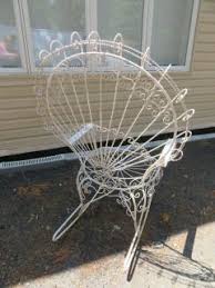 Find wrought iron bakers rack. John Salterini Wonderful Salterini White Wrought Iron Peacock Back Rocking Chair