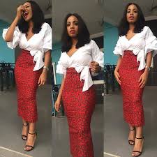 Black And White African Print Skirt Lovely Chitenge Pencil Dress Mix Plain White Kanyget Fashions African Skirts African Print Skirt African Attire