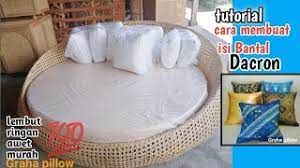 Jadi ketika digunakan, bantal jenis ini tidak menimbulkan rasa sakit di sekitar kepala dan leher. Cara Membuat Bantal Isi Dacron Youtube